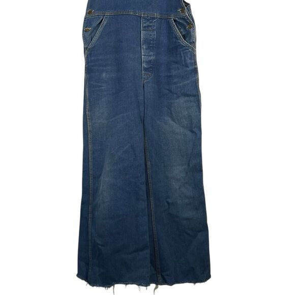 Carhartt Vintage Bib Overalls Canadian Made Size 6 Wide Leg - Picture 5 of 16